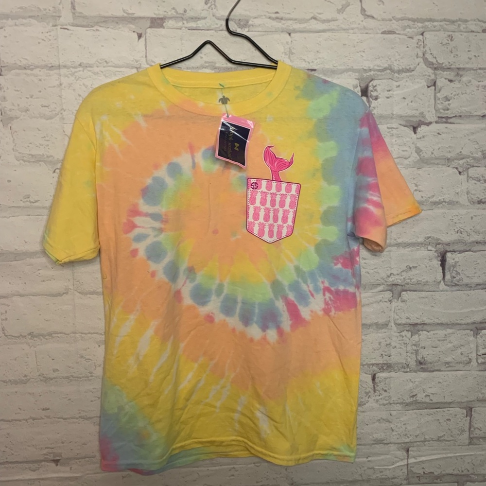 Simply Southern tie dye youth large cotton shirt new with tags
